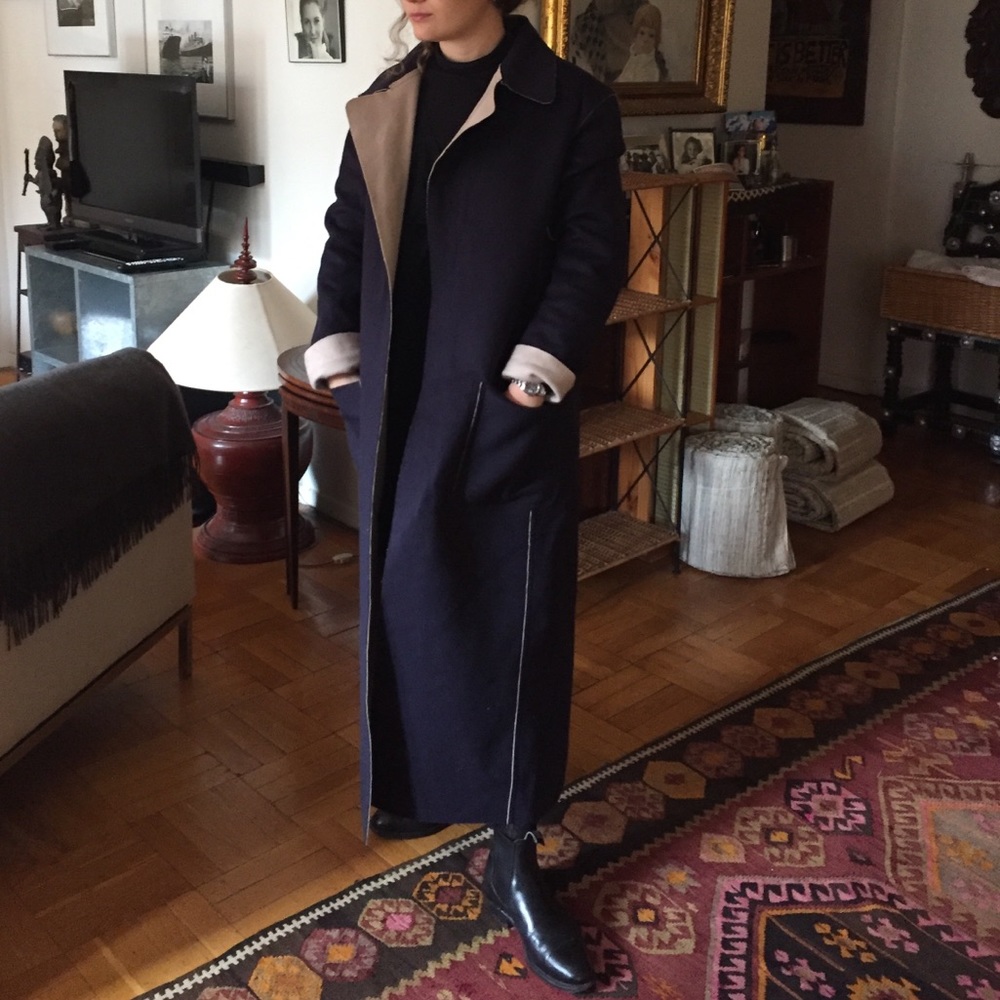 Reversible Floorlength Wool Coat